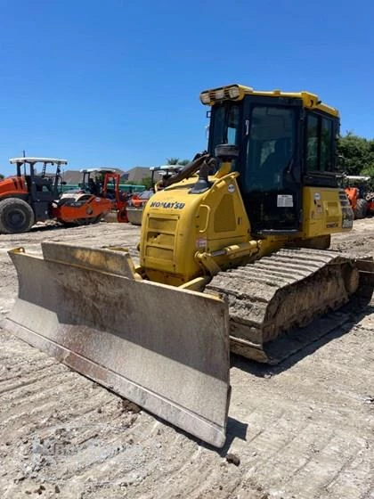 Used Bulldozer in yard